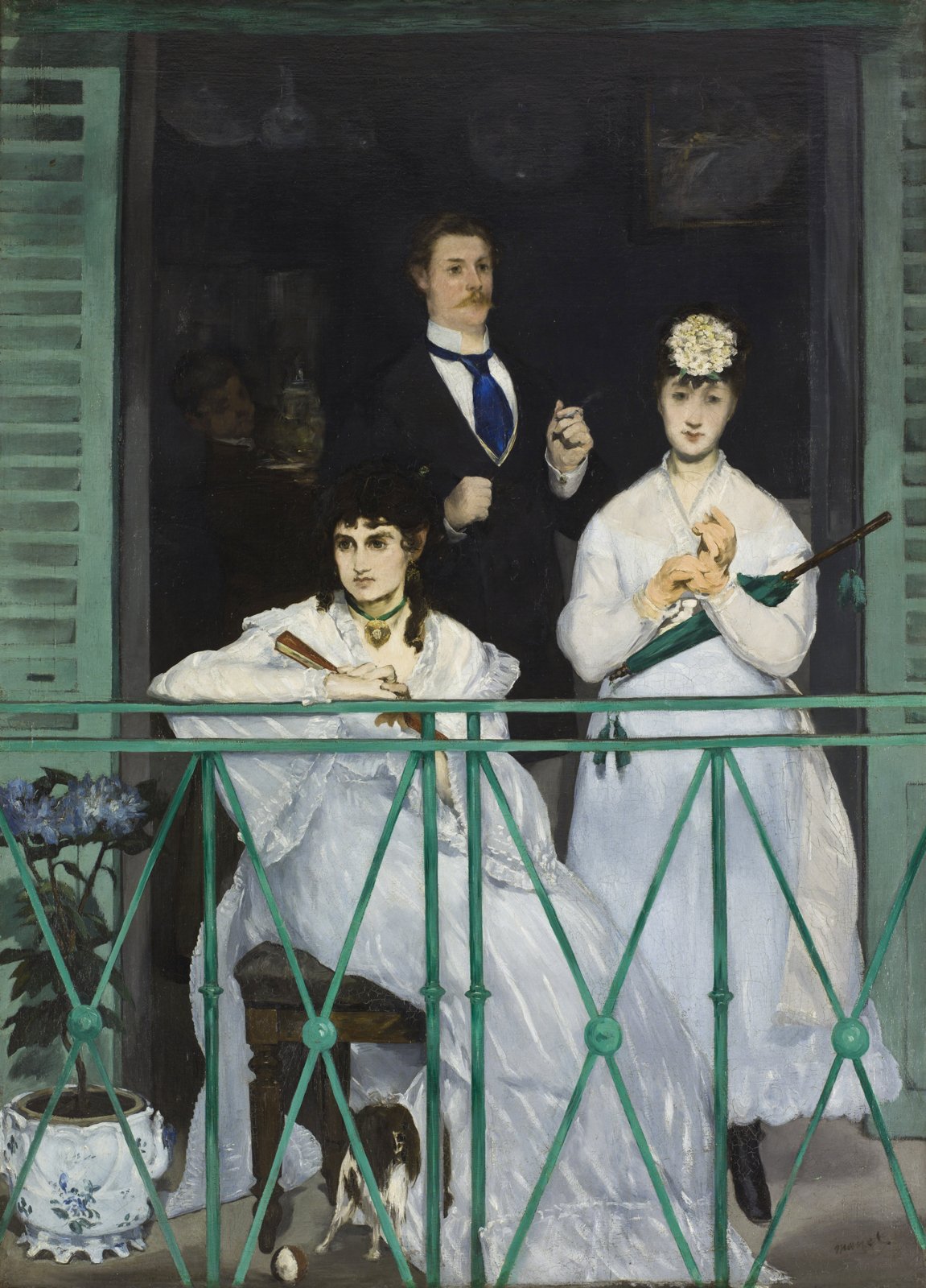 Cuadro de Manet El balcón para decoración elegante de despachos y dormitorios