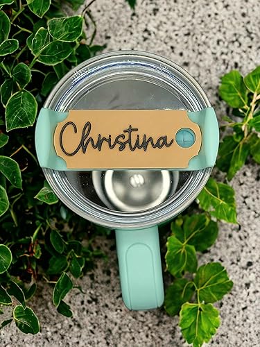 Miniatura 6 de Personalized Nameplate 30 oz & 40 oz Stanley Tumbler - SNUG FIT nametag for Quencher H2.0 - DURABLE