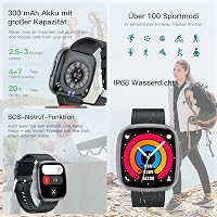 Lgnitek 1.75" HD Smartwatch ECG+HRV, Vérnyomás, Pulzus, SpO2, Hőmérséklet Monitorozás Férfiaknak és Nőknek 6
