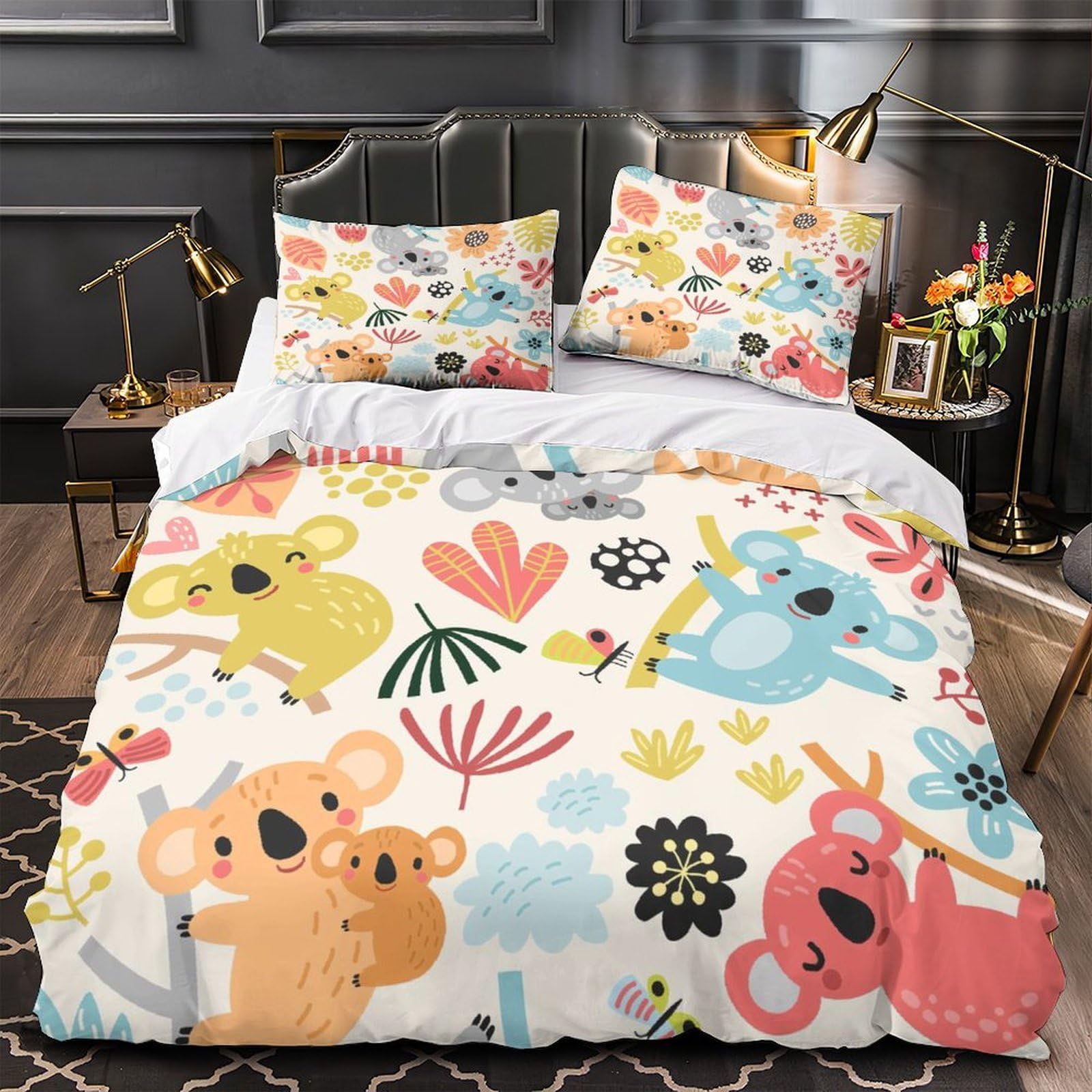Linge de lit husky ultra doux en microfibre premium pour lit king size