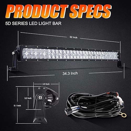Miniatura 3 de Combo de barra de luz LED Auxbeam y LED PHILIPS para vehículos Pickup SUV ATV Ford F150