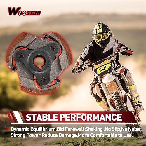 Miniatura 4 de WOOSTAR Almohadilla de embrague resistente para motocicleta con 3 resortes de repuesto para 2 tiempos 47cc 49cc Mini Quad Dirt Pit Bike Pocket Bike