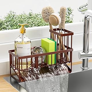 Cisily Kitchen Sink Caddy, Sponge Holder for ...,