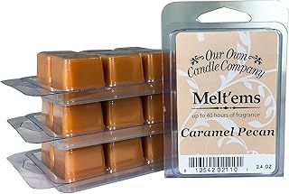 Premium Wax Melt, Carmel Pecan, 6 Cubes, 2.4 oz (4 Pack)
