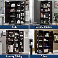 Vista 5 de Sauder HomePlus - Armario de almacenamiento/ gabinetes de despensa, acabado de roble Dakota