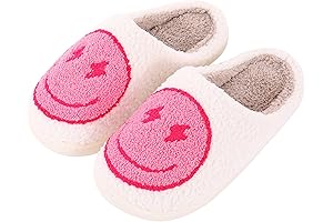 Retro Lightning Bolt Smile Face Slippers: The Perfect Mix of Comfort and Style