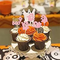 Vista 154 de Rsstarxi Paquete de 36 adornos para cupcakes de Halloween, bruja, fantasma, magdalenas, murciélagos, arañas, gatos, decoración de pasteles