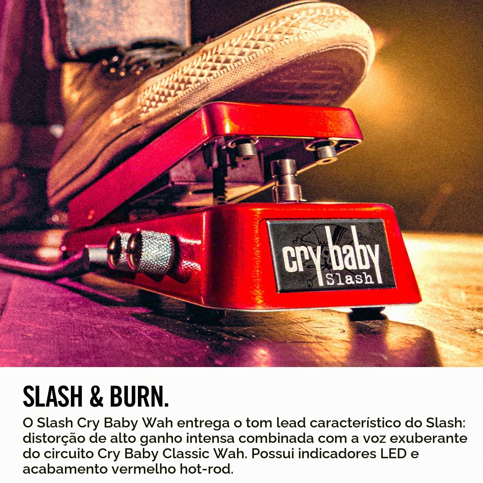 ギター Jim Dunlop SW95 SLASH JIM DUNLOP SW95 Pedal de efeitos de guitarra, Slash Cry Baby Wah
