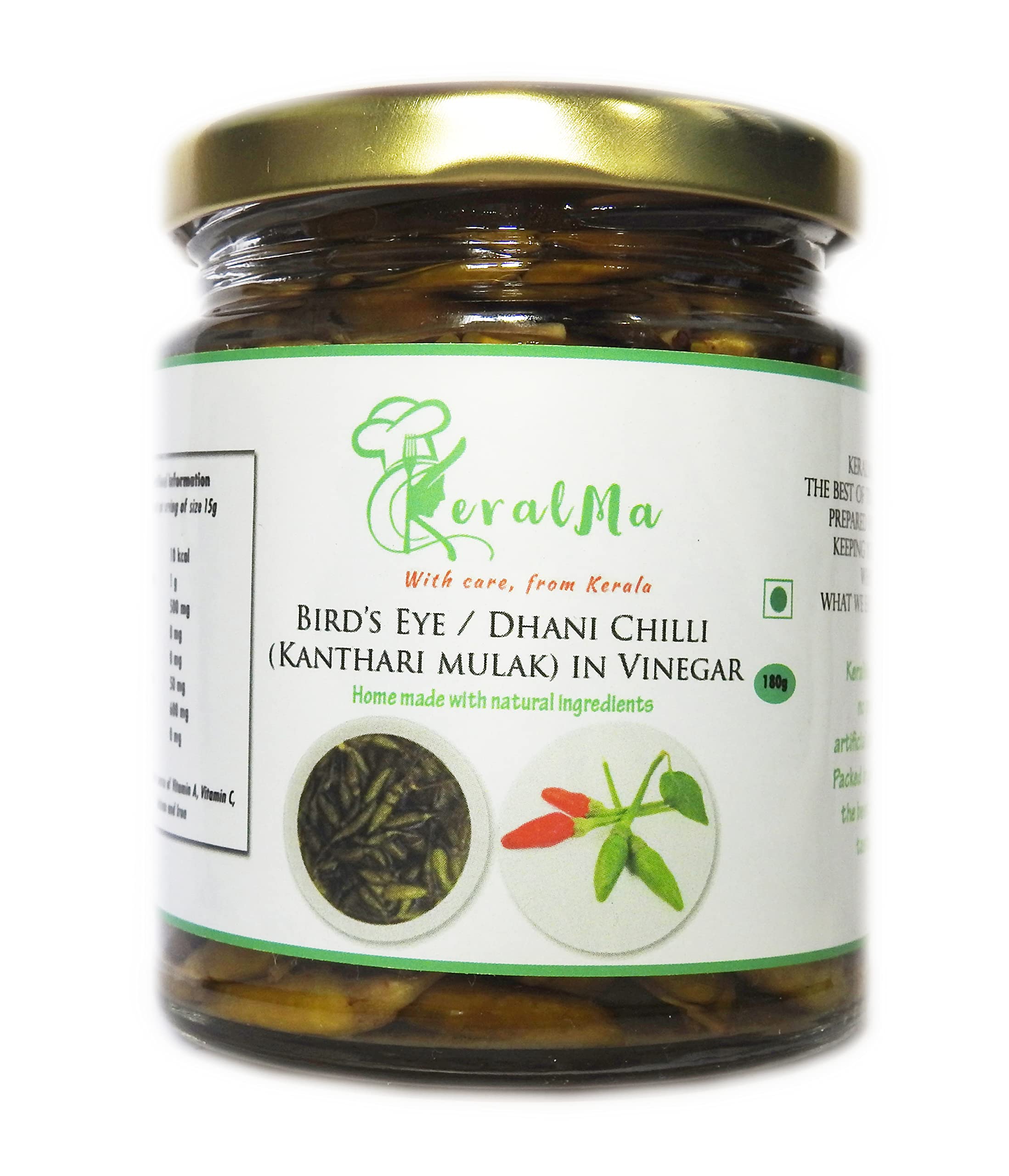 Buy KeralMa Homemade Bird's Eye Chilli / Dhani Mirchi / Thai Chilli