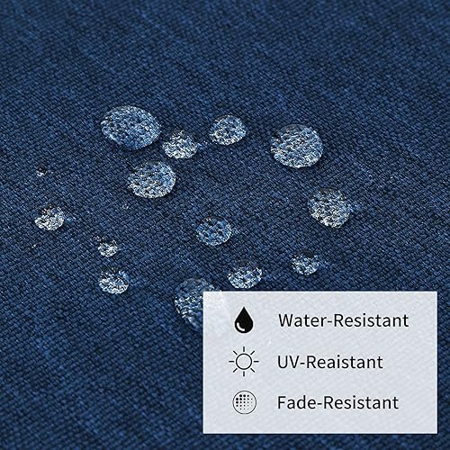 Miniatura 3 de EAIMi Cojines para sillas de exterior para muebles de patio, cojines cuadrados de patio para muebles de exterior, paquete de 4 unidades, cojines