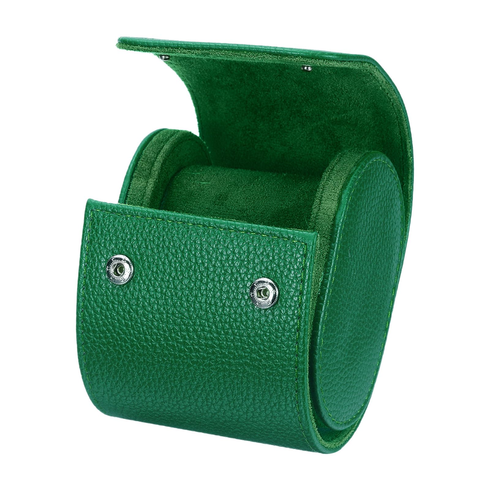 Étui de voyage sourcing map pour montres, étui portable en cuir à un compartiment pour montres, pour hommes et femmes, organisateur de rangement avec coussins amovibles pour les voyages et le rangem