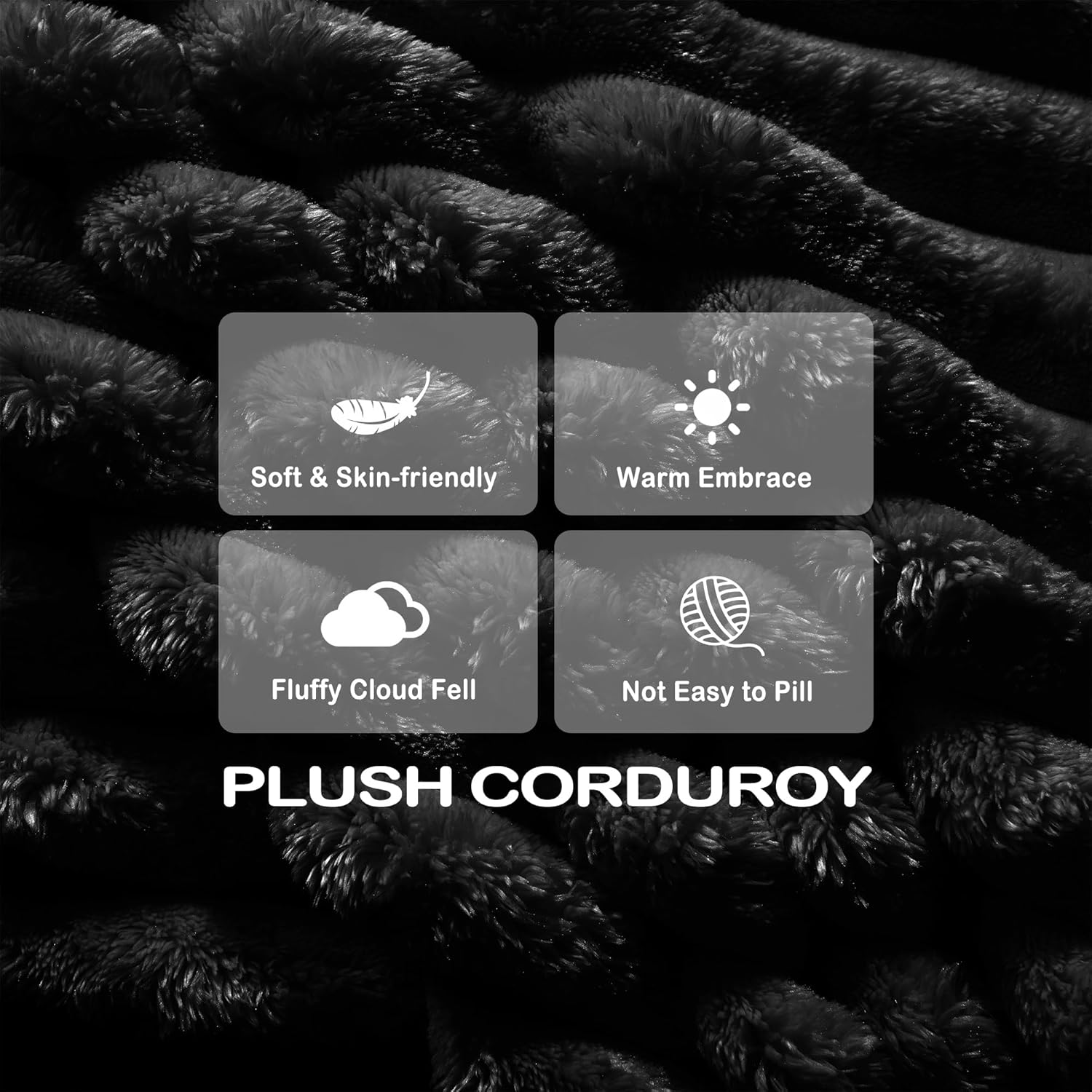 78.7'' Boneless Couches Queen, Corduroy Futon Sofa Bed, Modern Floor Couch, Cloud Convertible Sleeper Sofa Daybed, Comfy Loveseat, 3 Pillows, for Small Spaces, Living Room, Apartment, Black