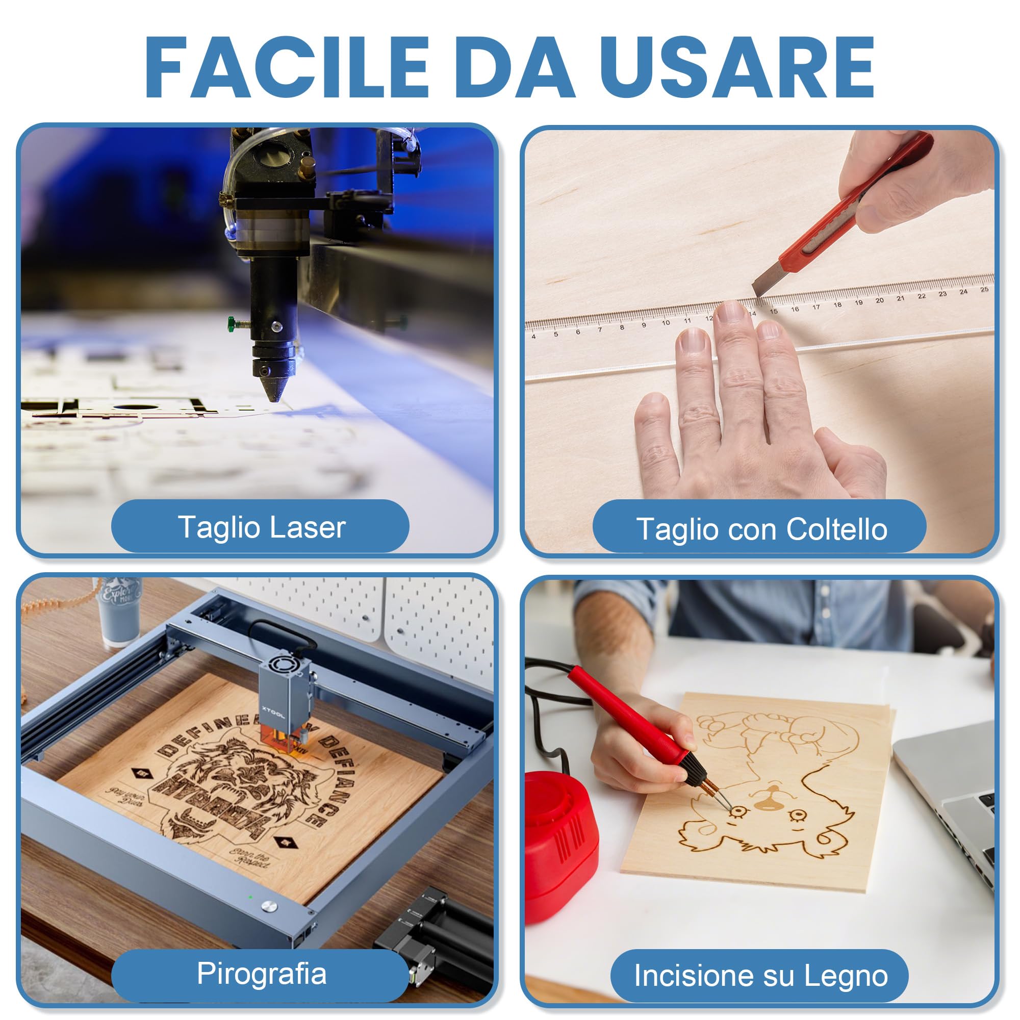 ROBOTIME Fogli di compensato non finiti, 16 pezzi, 300 x 300 x 3 mm, tavola in legno di noce per artigianato, pittura, arte pirografica, decorazione della casa fai da te e kit di modellismo