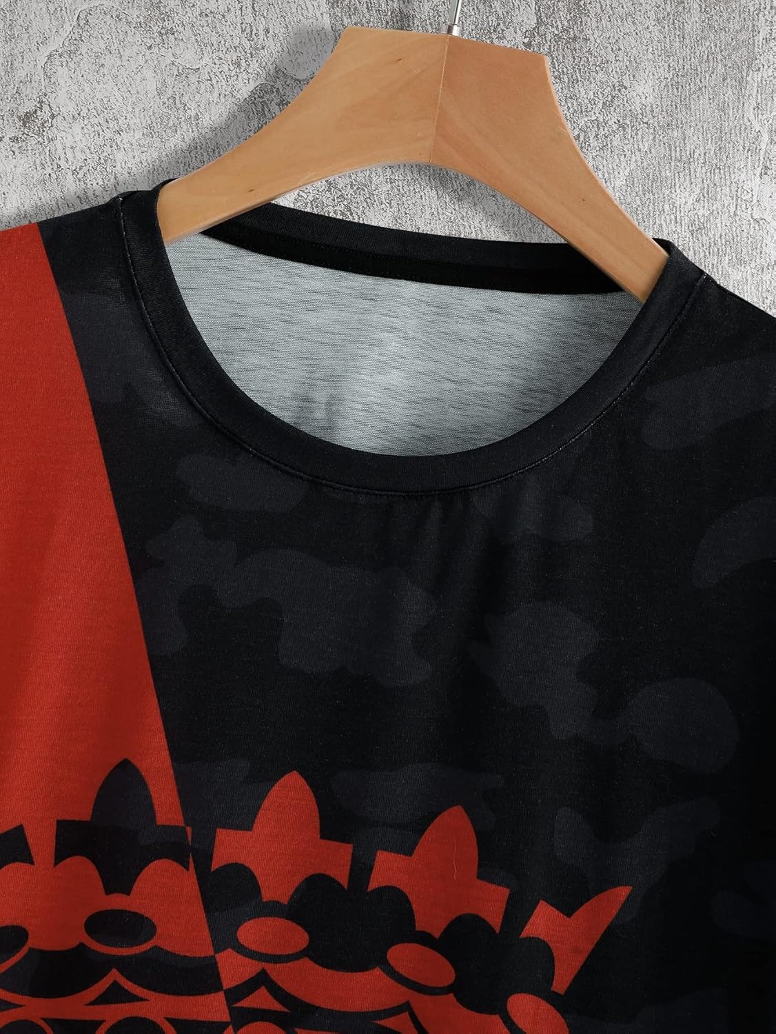 GORGLITTER Men's Designer Graphic T-Shirt Crewneck Short Sleeve Drippy Tee Top - Image 4