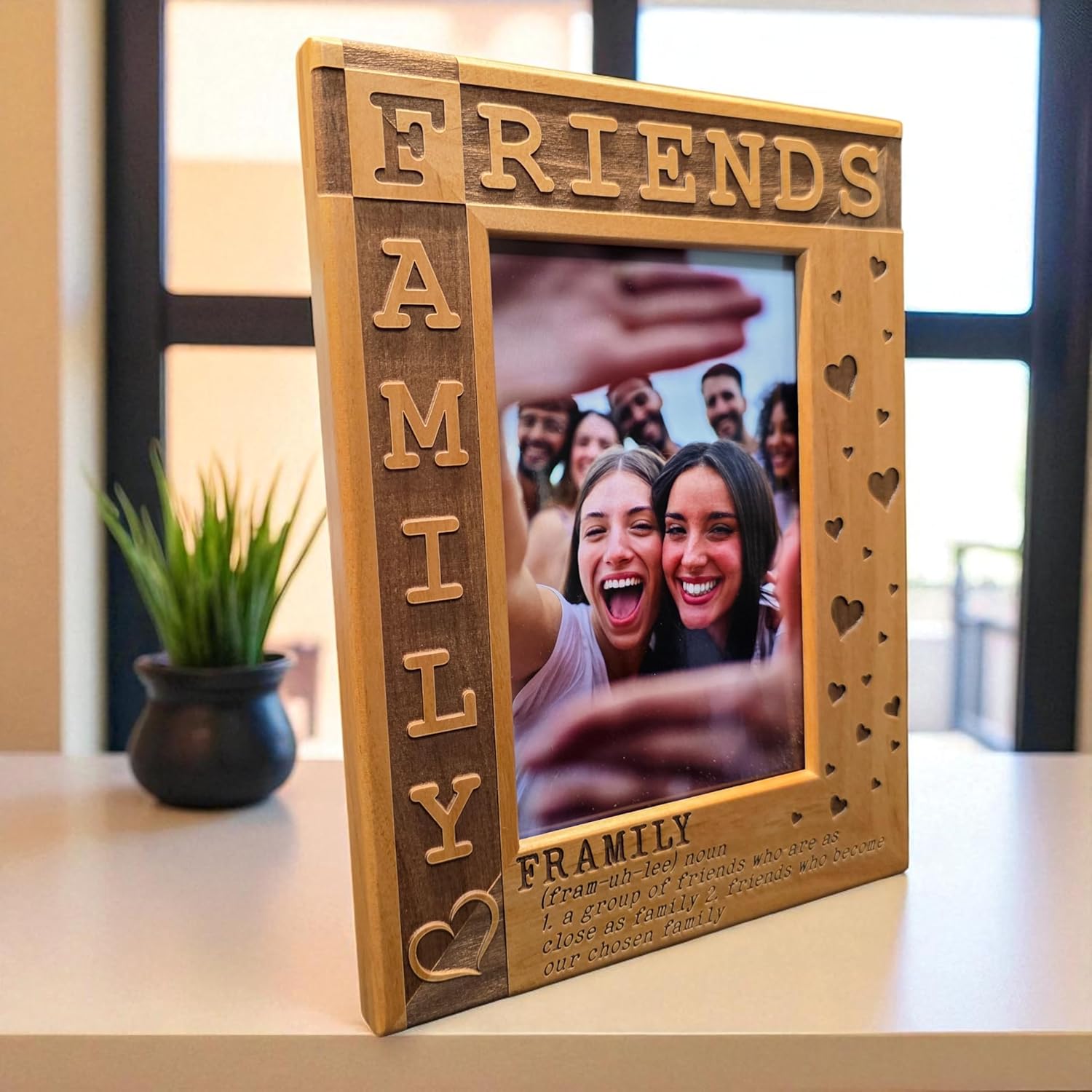 Framily Picture Frame - Friends are Family - Gift for Friend - Friendship - Gift for Squad - Family Friends (5x7 Portrait/Vertical)