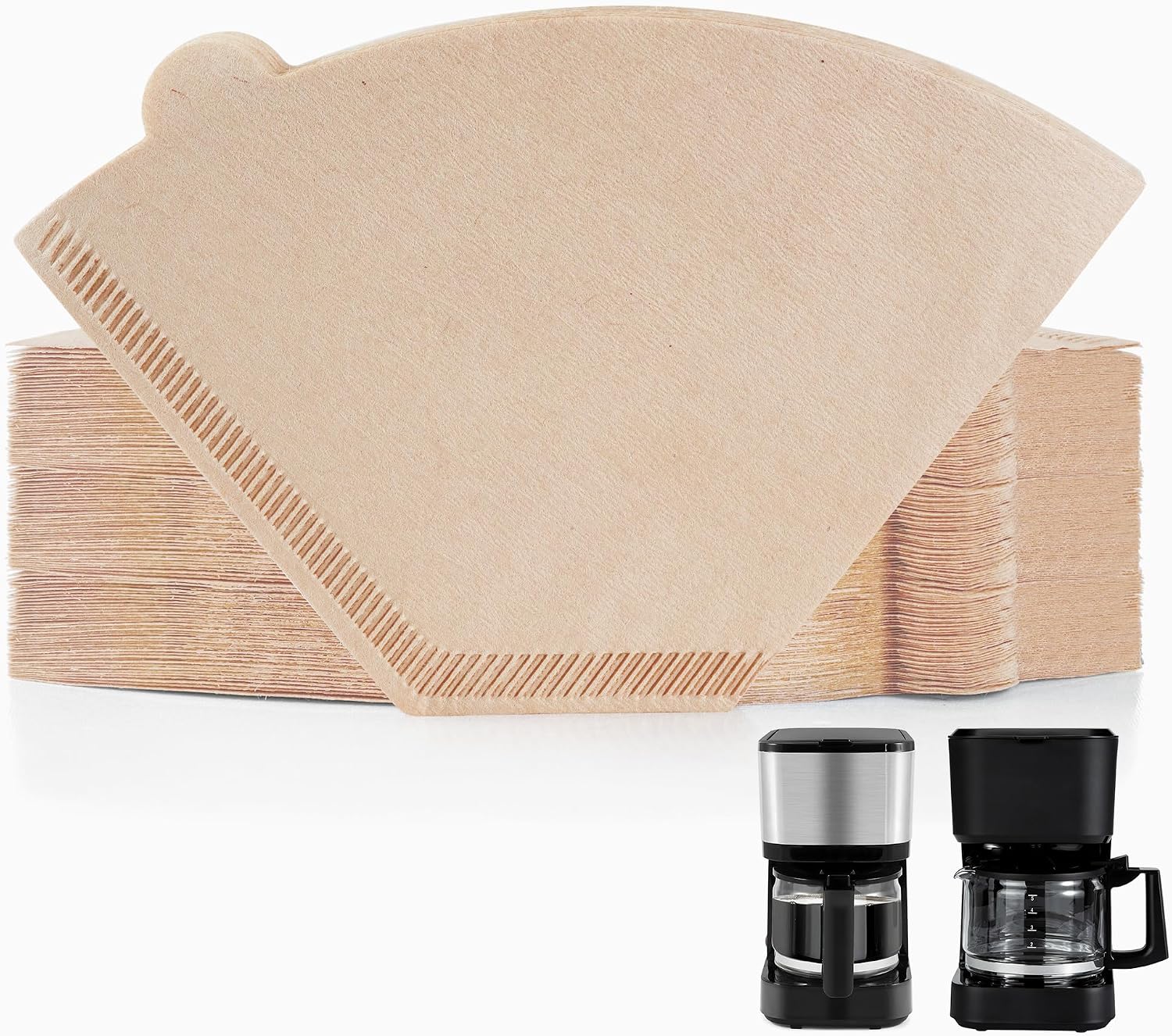 Coffee Filter #2 for 5 Cup Drip Coffee Maker, Unbleached