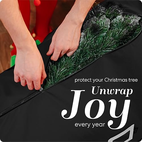 Miniatura 3 de Bolsa de almacenamiento para árbol rodante Handy Laundry - Para árbol de Navidad artificial de 9 pies. Bolsa con cierre, asas de transporte y ruedas