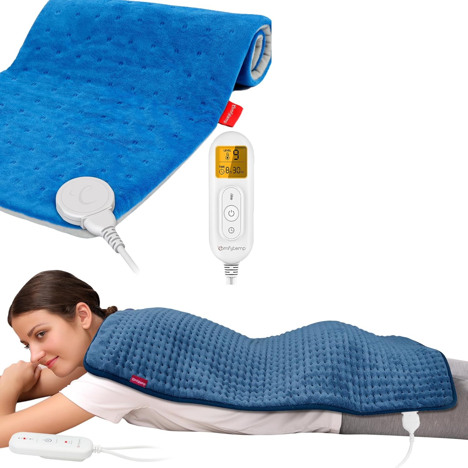 Comfytemp 17''x33'' XXXL King Size Heating Pad for Back