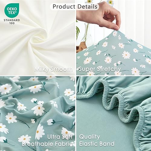 Miniatura 4 de Paquete de 3 sábanas suaves para moisés – Sábanas de moisés de 33 x 20 pulgadas para Baby Delight, Angelbliss, Maxi-COSI y la mayoría de camas de