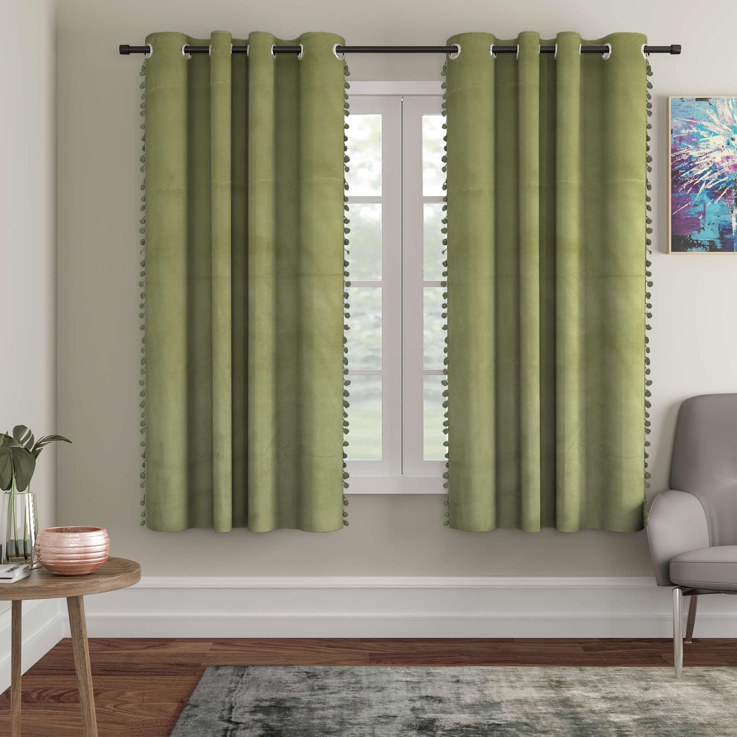 STITCHNEST Floréa Curtains - Room Darkening & Privacy -14