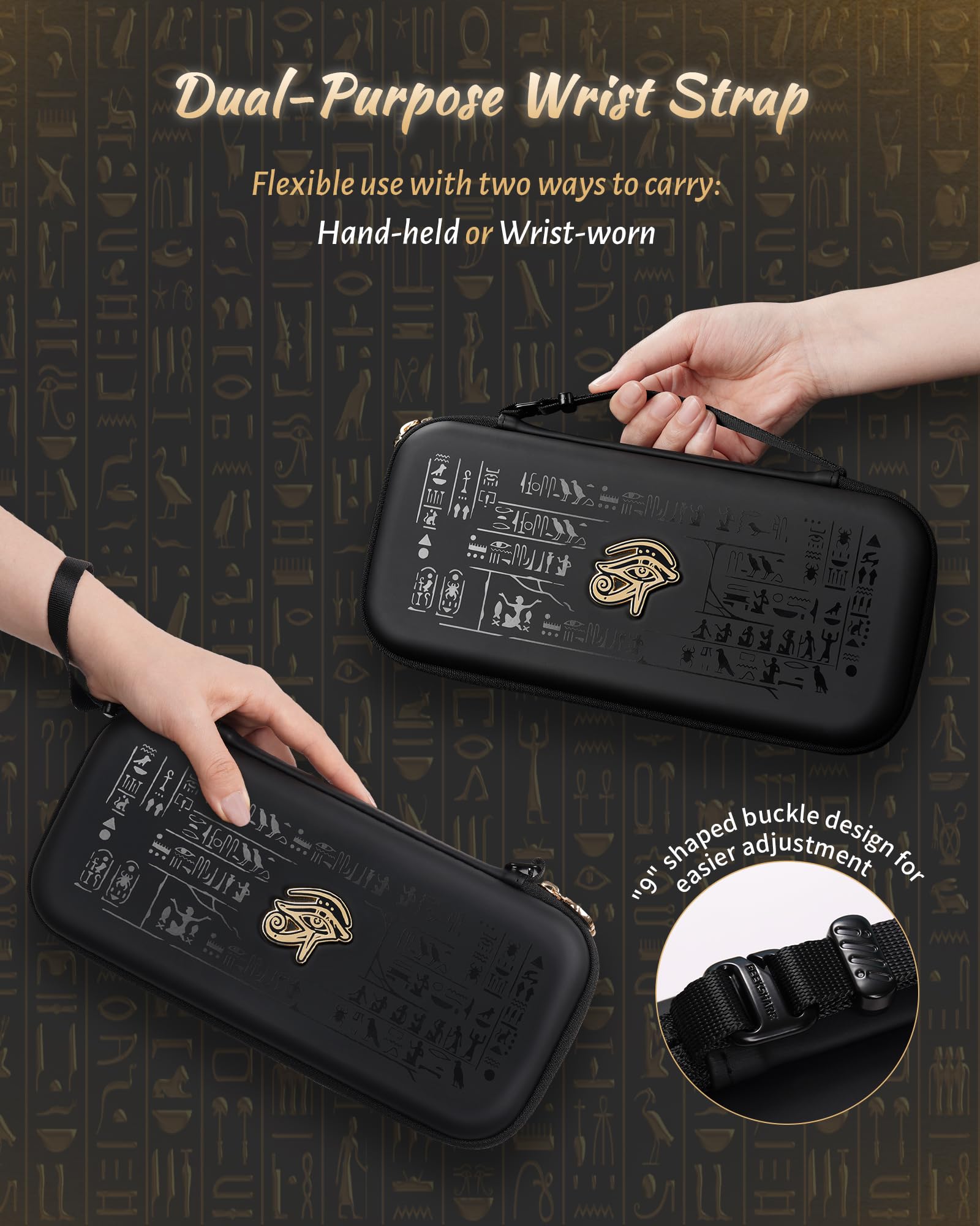 GeekShare Custodia da trasporto per Switch 2, borsa da viaggio di protezione ultra sottile con 12 slot per carte di gioco, fodera interna morbida, design maniglia incassata, custodia portaoggetti