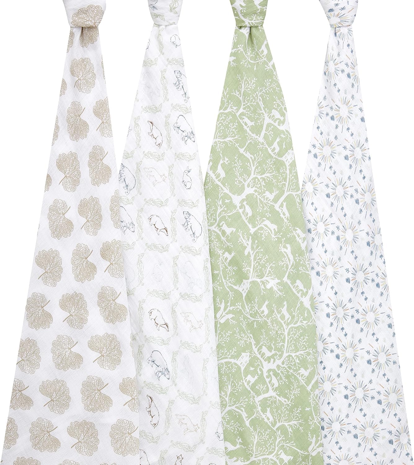 aden + anais™ Essentials Baumwoll-Musselin-Pucktuch Harmony in 4er-Packung