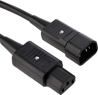 Premium IEC Kettle Extension Lead C13 to C14 Long Flexible Mains Power Cable (10 m)