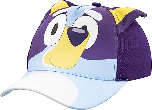 Bluey Gorra de béisbol para niños pequeños Lindo sombrero para niños, gorra de pelota ajustable para niños pequeños, bingo, bandido