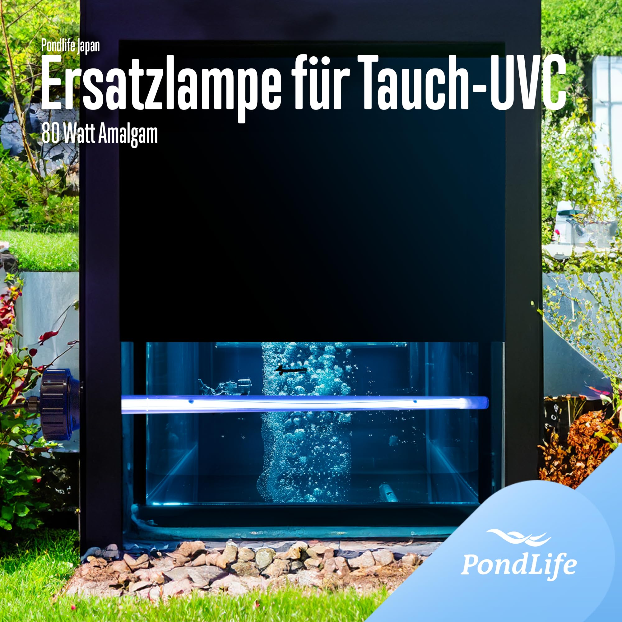 Pondlife UVC Amalgam-Ersatzröhre 80 Watt Tauch UVC gegen Algen im Teich