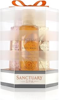 Sanctuary Spa Gift Set, Little Luxuries Gift Box with 3 Scented Shower Gels, Beauty Gifts For Women, Perfect for Birthday, Christmas, Valentines, Mothers Day, 100012483