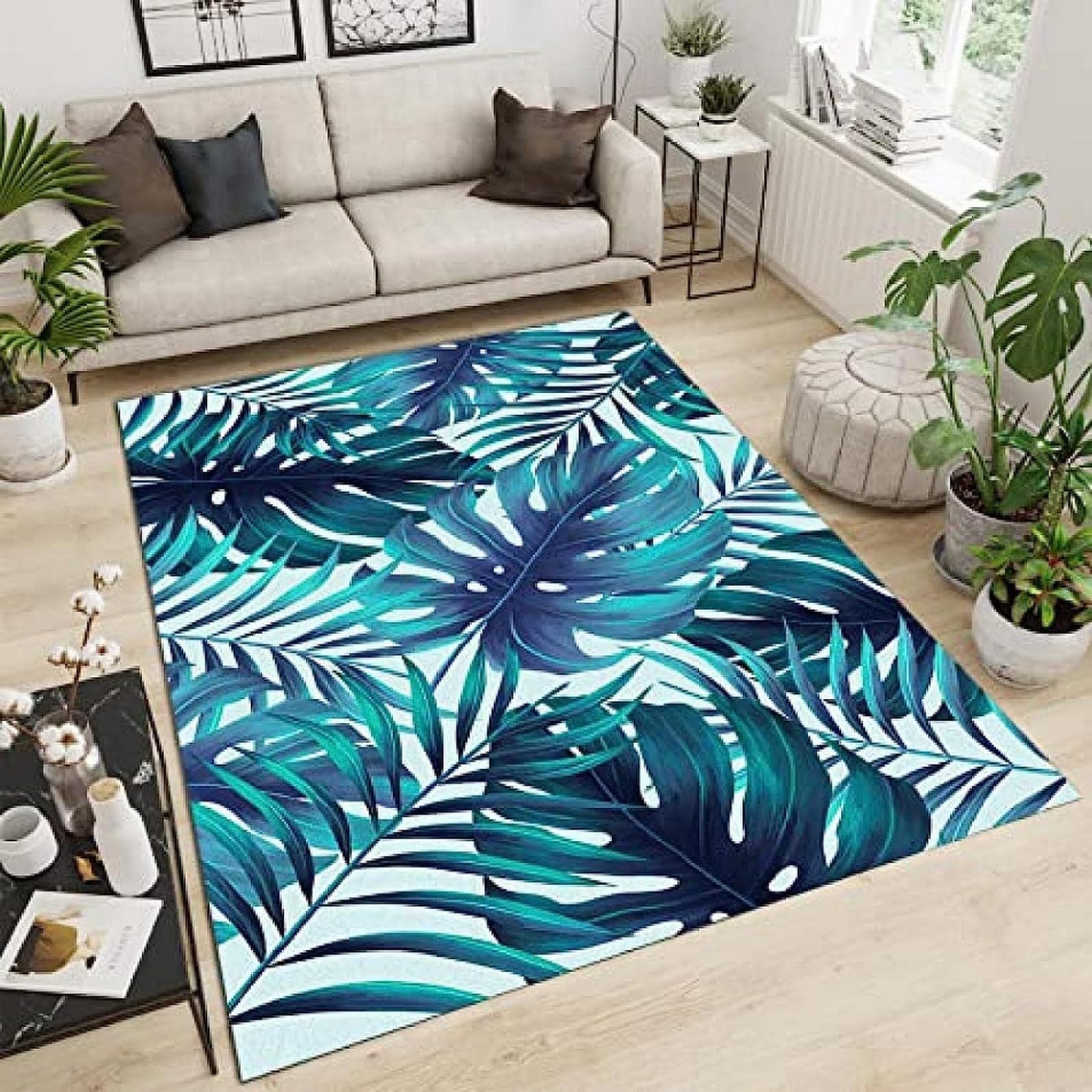 Tapis de cuisine lavable en machine 180x280 cm imprimé bananier