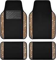 Vista 26 de CAR PASS - Tapetes para automóvil con diamantes de imitación y almohadilla para el talón, antideslizantes, de cloruro de polivinilo, impermeables