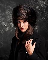 Vista 51 de Futrzane Sombrero clásico cosaco - Sombreros de piel sintética para mujer - Sombrero ruso peludo cálido negro (Black Classic)