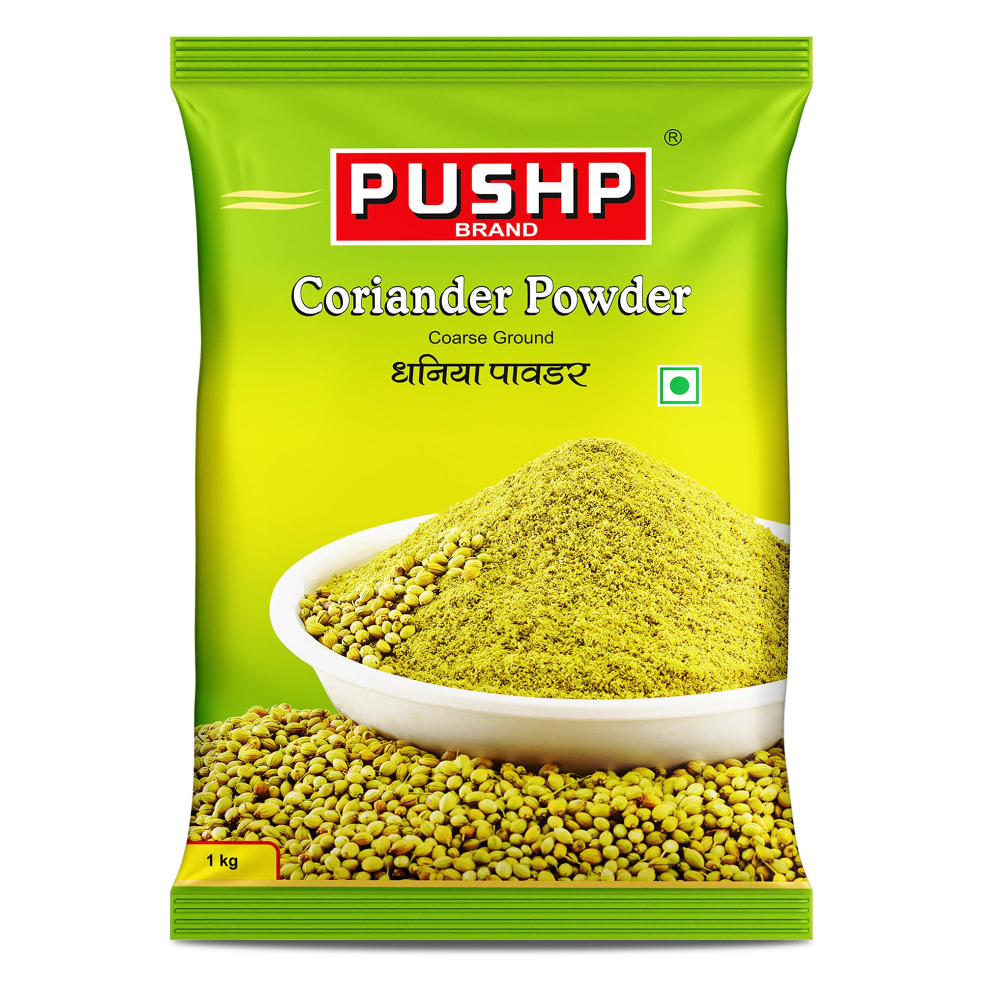 - Pushp Natural Coriander Powder (Dhaniya) | Fresh & Aromatic Spice | Pure Dhaniya Powder for Cooking | 1Kg Pouch (Pack of 1)
