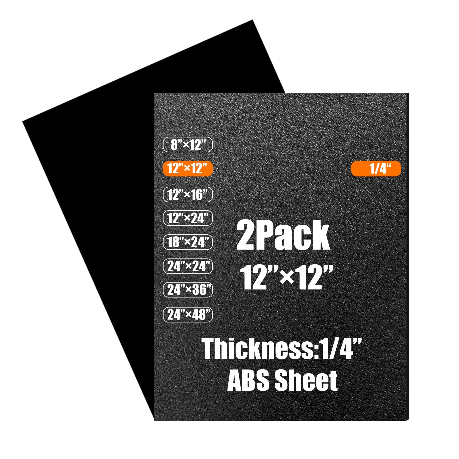 Black ABS Plastic Sheets - Heat Moldable DIY Panels -1 Black ABS Plastic Sheets - Heat Moldable DIY Panels -1