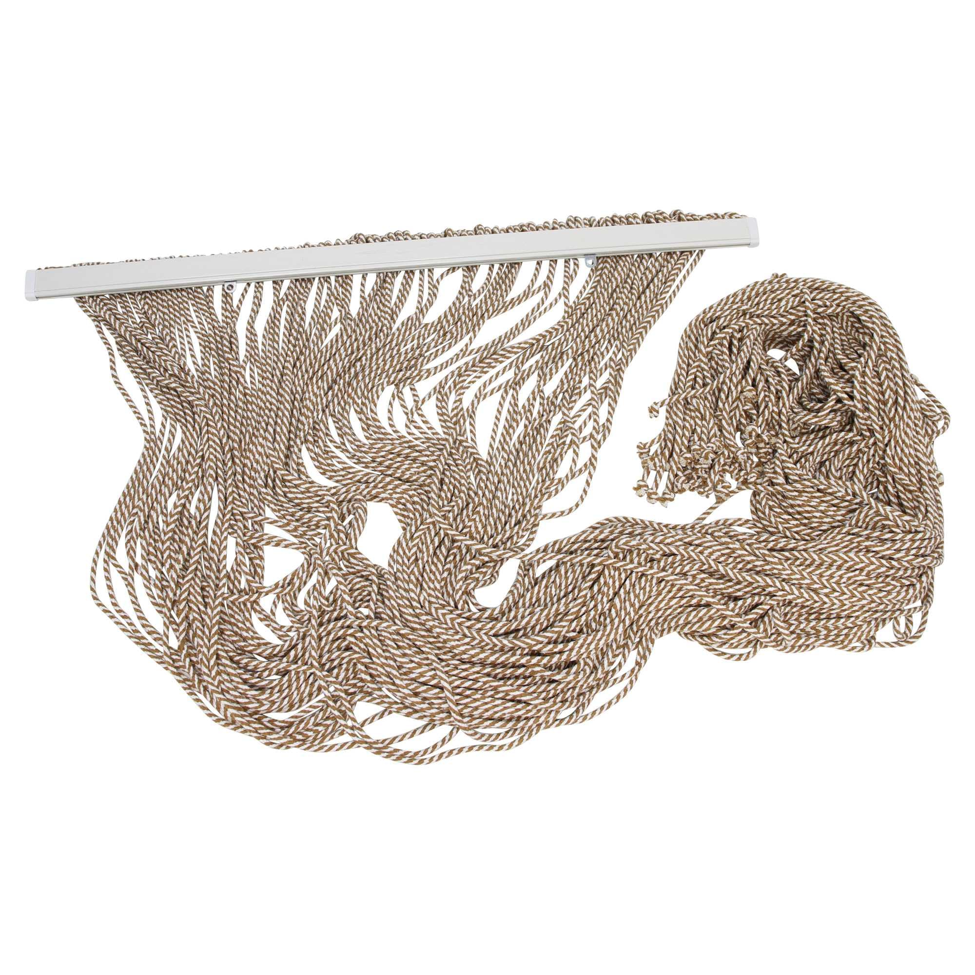 FRANK FLECHTWAREN Türvorhang Rope, 85% Coton, 15% Polyester, Polycotton, PVC-Leiste Maße: GH 200 cm, Breite 90 cm