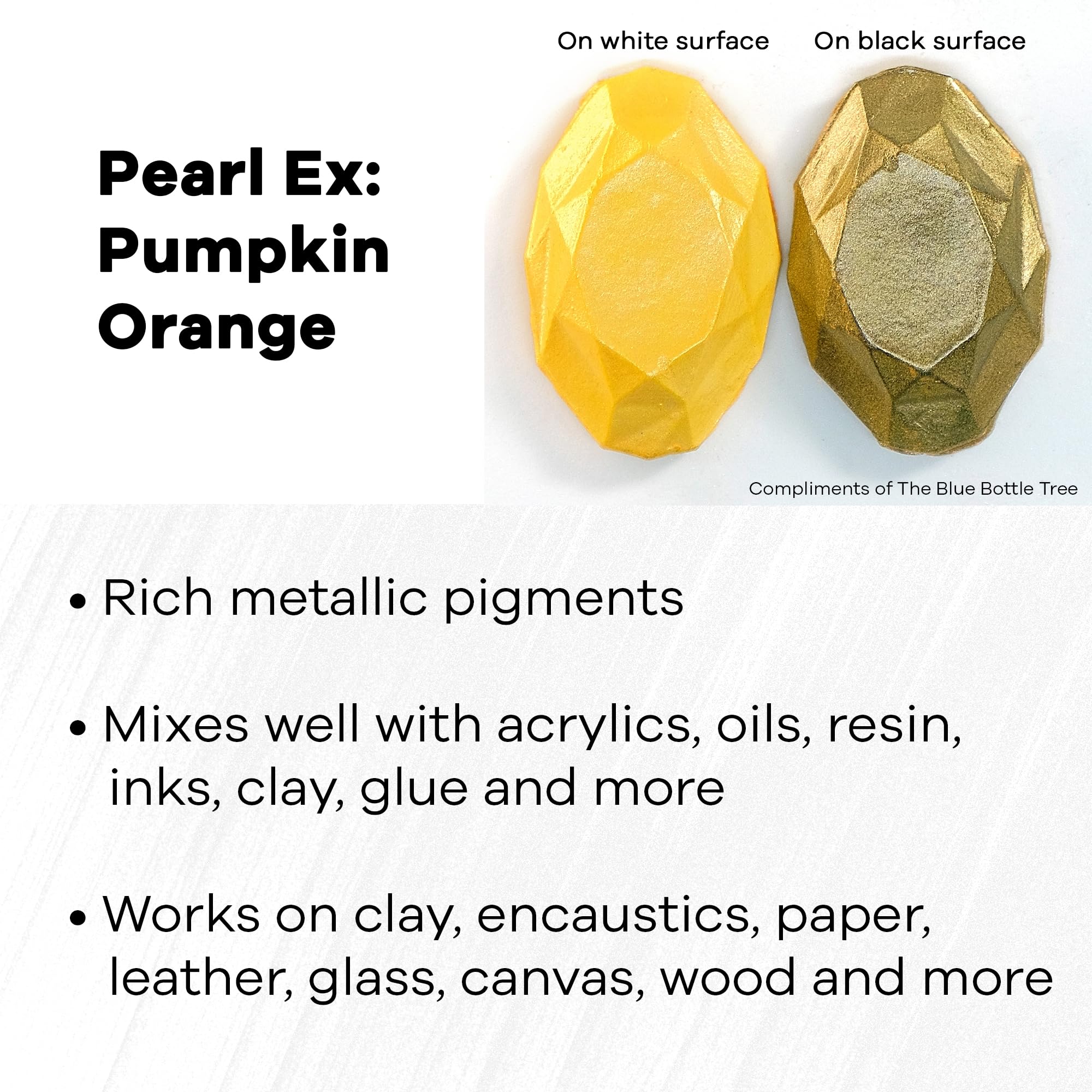 Jacquard Pearl Ex 3 gram #641 Pumpkin Orange - Image 2