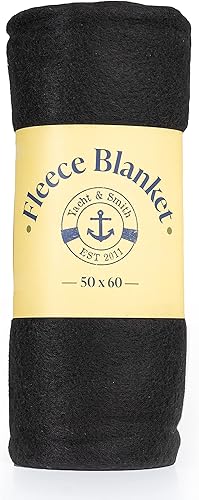 Miniatura 2 de YACHT &amp; SMITH Mantas de forro polar suave de 50 x 60 pulgadas, ligeras, acogedoras y cálidas mantas oscuras para sofá de viaje al aire libre, venta