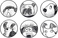 Vista 8 de Bico - Juego de 6 platos pequeños de aperitivo de Talavera azul, platos de postre de cerámica de 6 pulgadas para bocadillos, ensalada, decoración