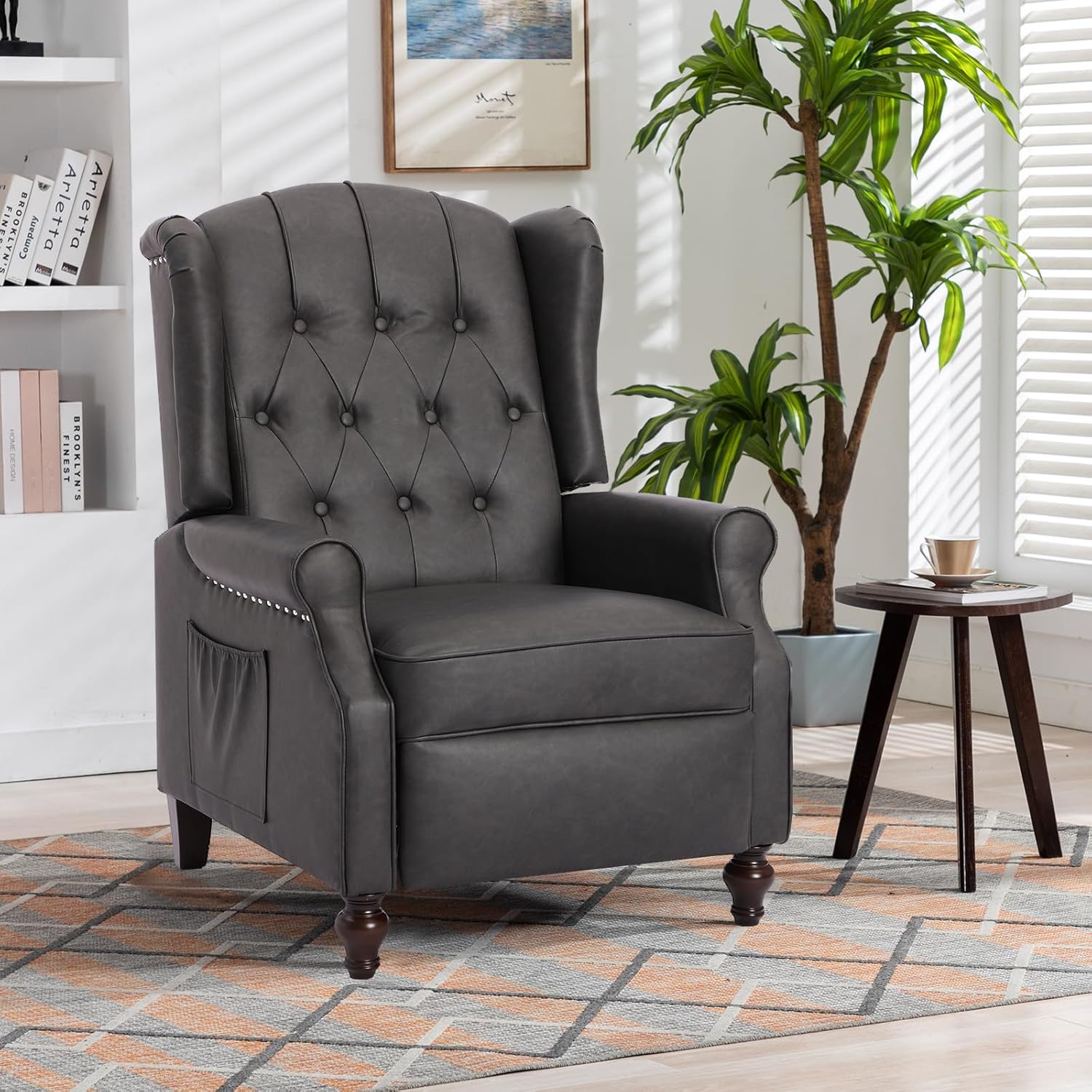 Oprisen Accent Recliner Chair Modern MidCentury Push Back Recliners On Clearance
