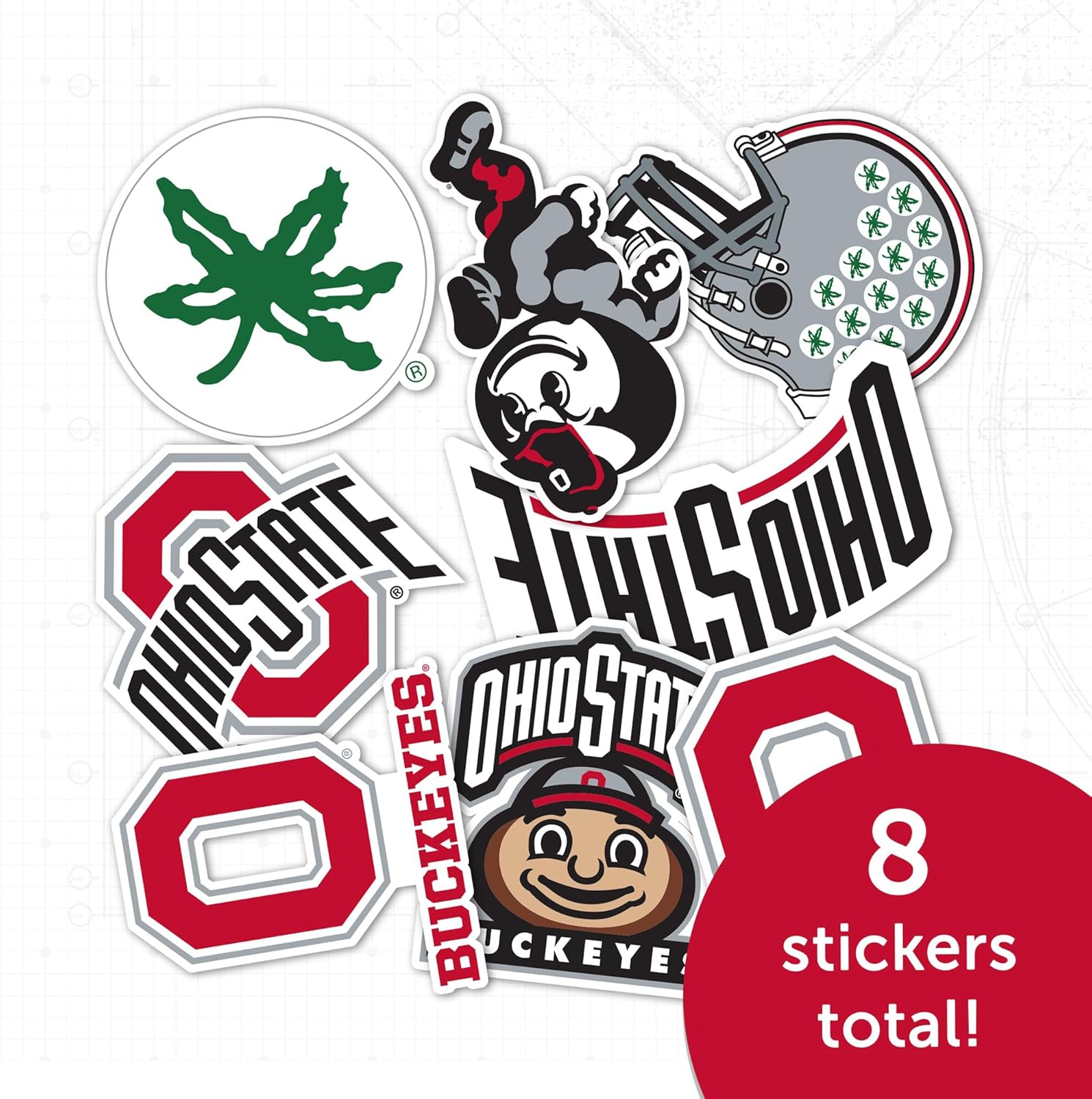 Desert Cactus The Ohio State University Sticker OSU Buckeyes Vinyl Decals Laptop Water Bottle Car Scrapbook T2 (Type 2) - Image 5