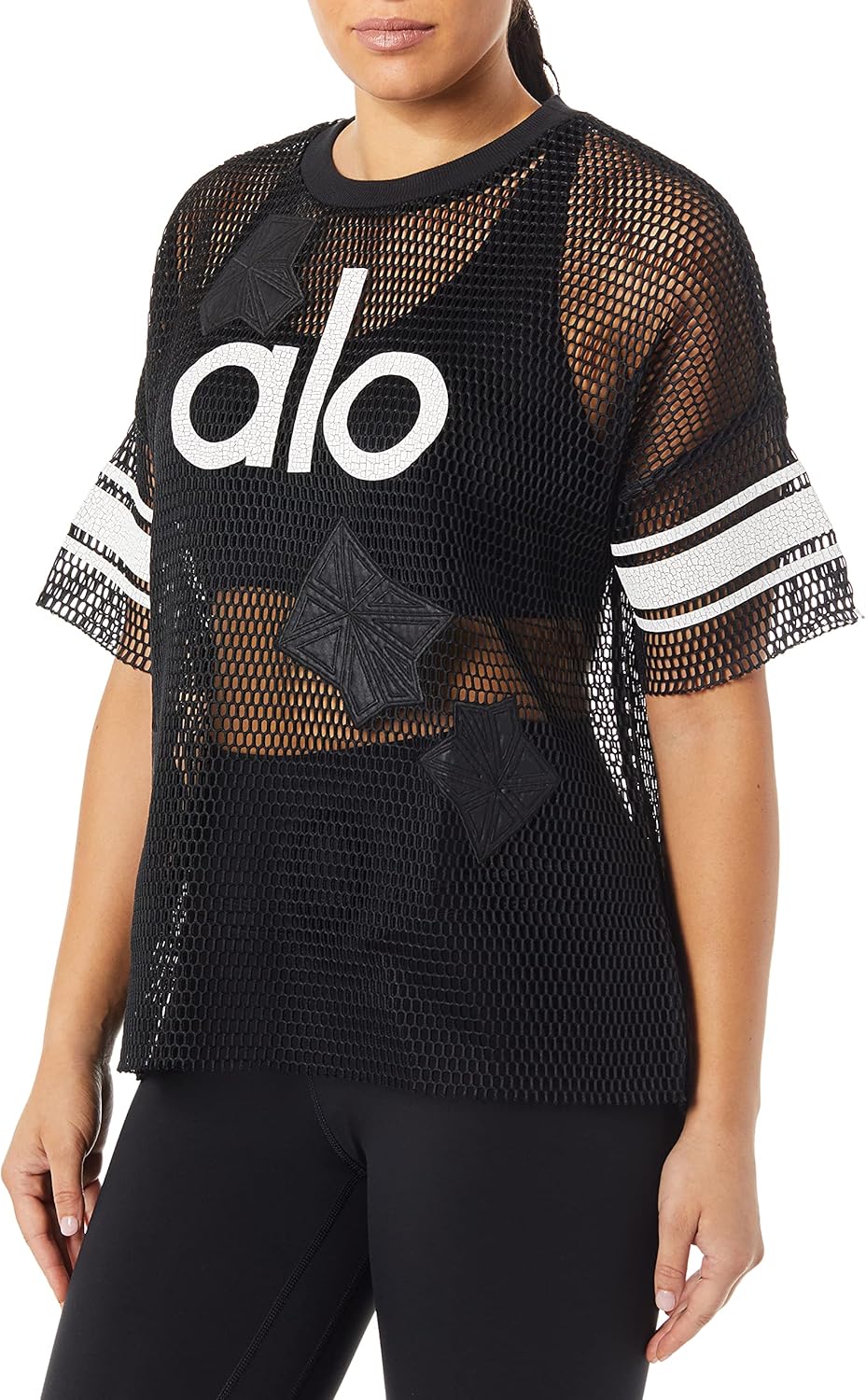 Alo Yoga Women's Yoga Jersey Short Sleeve Top : Clothing, Shoes & Jewelry