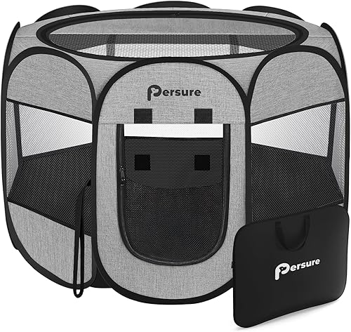 Miniatura 7 de Corralito para perros y gatos para interiores y exteriores, para cachorros, mascotas, gatos, viajes y recuperación después de la cirugía, jaula de