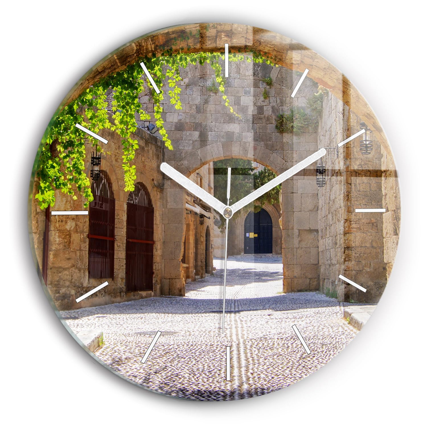 Horloge en Verre Wallfluent 30 cm : haute horlogerie moderne et silencieuse