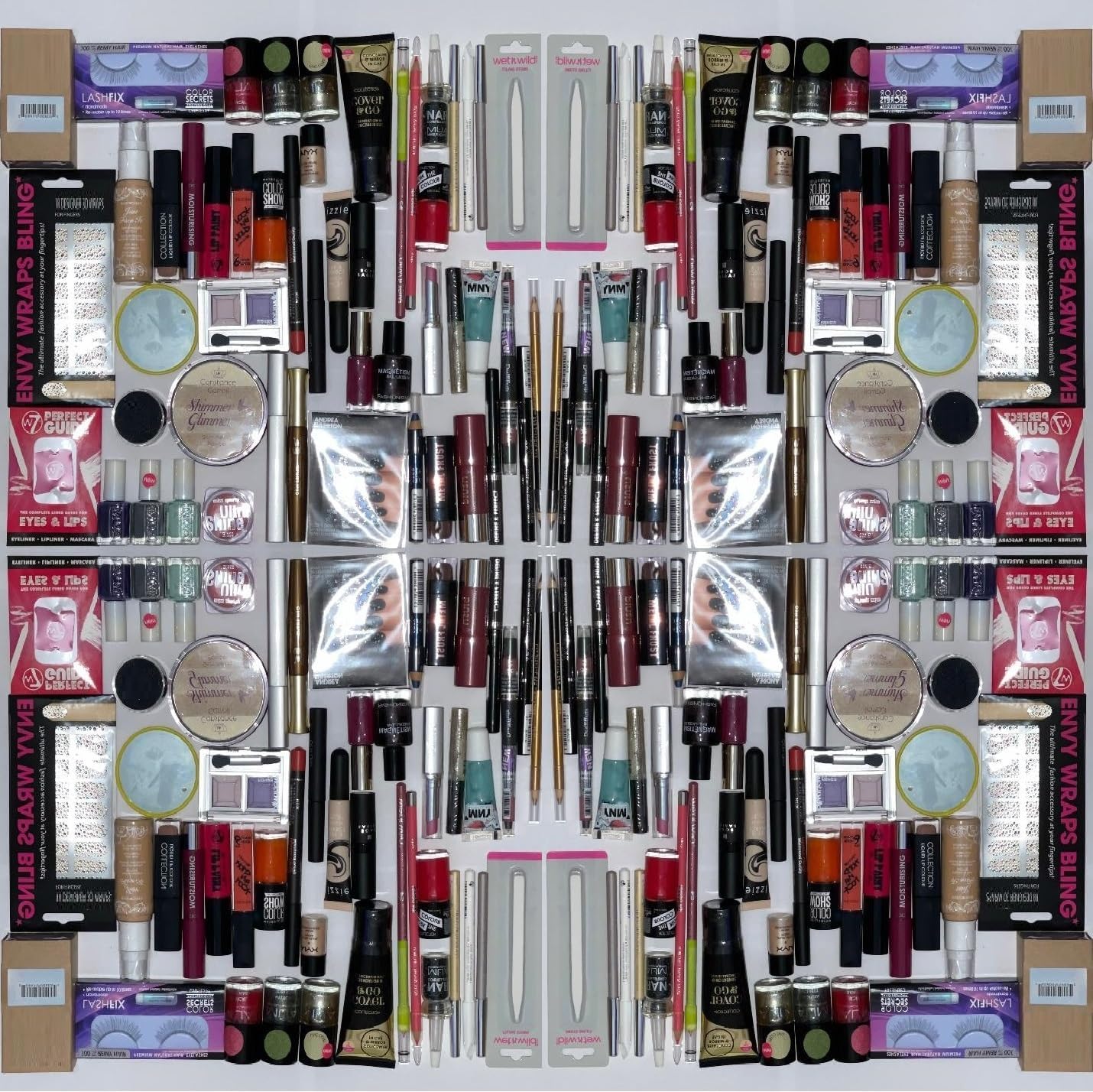 Generic Makeup Bundle - 15 Mixed Cosmetics - Multiple Colors - Bag - Unisex - Beauty/Makeup