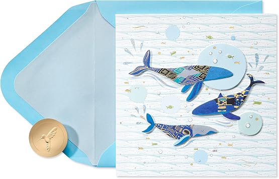 Papyrus Blank Card - Designed by House of Turnowsky Whales