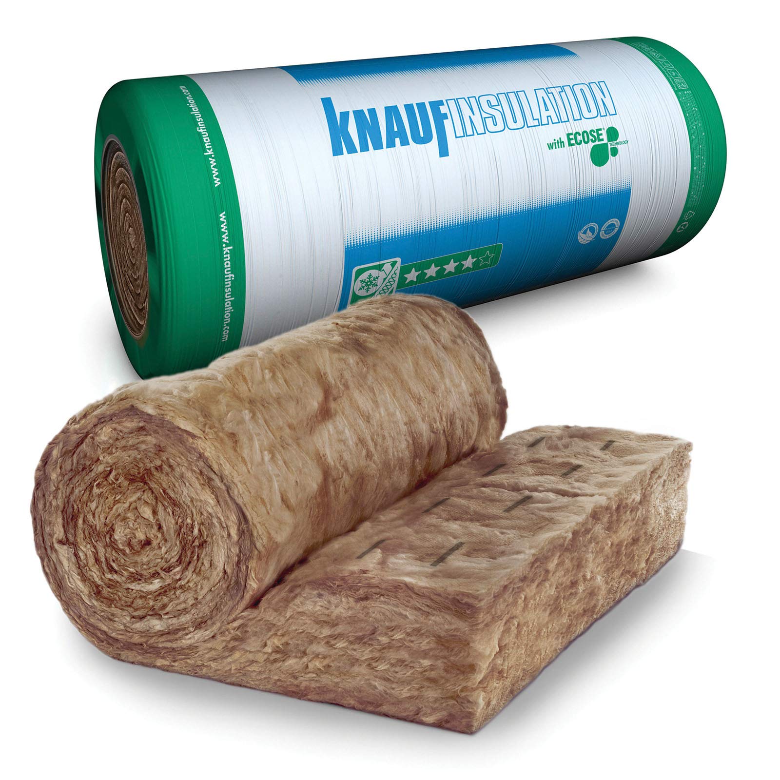 Knauf Insulation Dämmrolle aus Glaswolle Unifit TI 135 U 120 x 4400 x 1200 mm, WLG 035