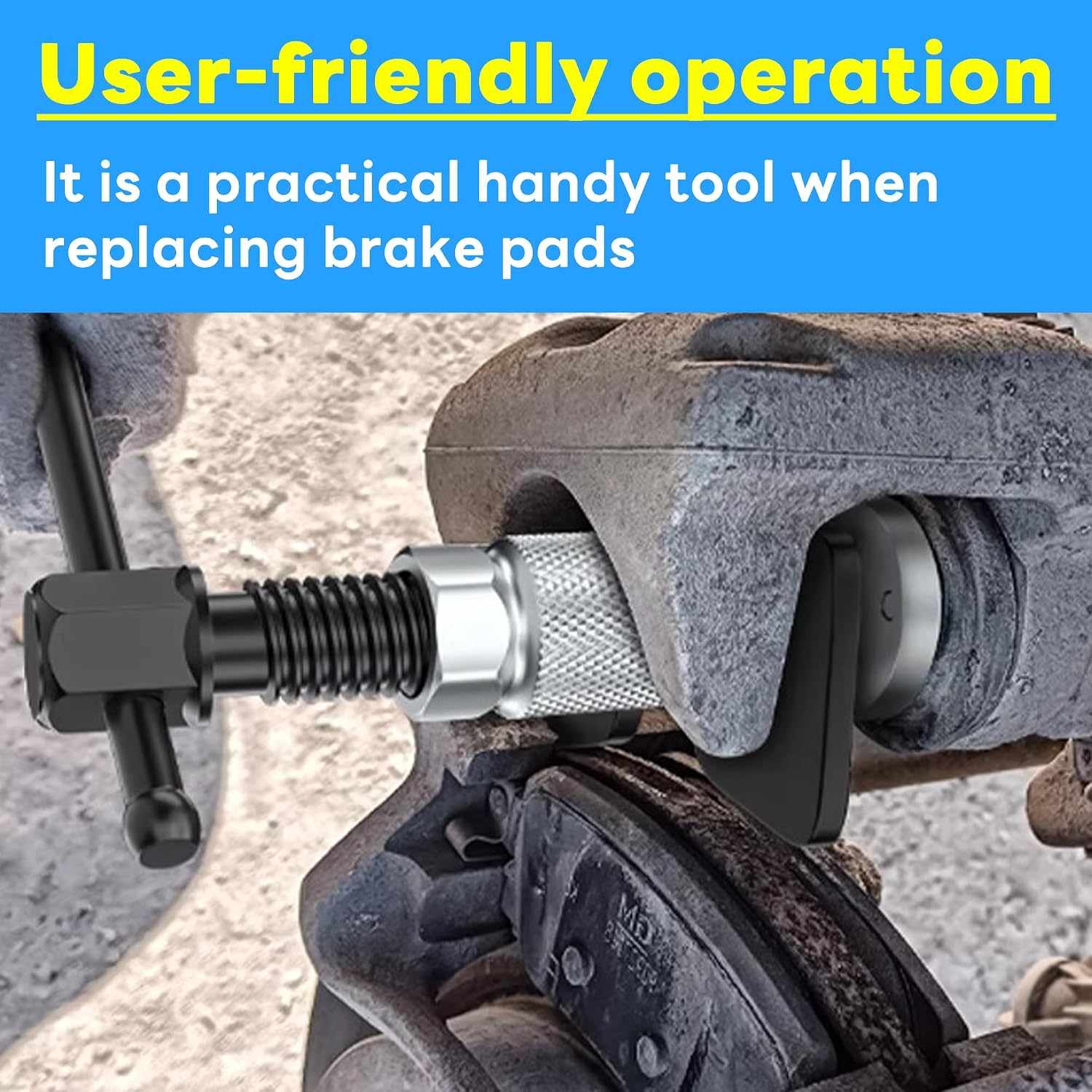 Car Brake Piston Wind Back Tool, 3pcs/Set Brake Caliper Piston Rewind Tool, Auto Rear Brake Pad Wind Back Tool, Brake Caliper Wind Back Tool for Replacement of Rear Brake Pad