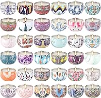 Vista 10 de Onebird Juego de 16 velas perfumadas de regalo, velas de aromaterapia de cera de soja pura natural, aceites esenciales para el hogar y las mujeres