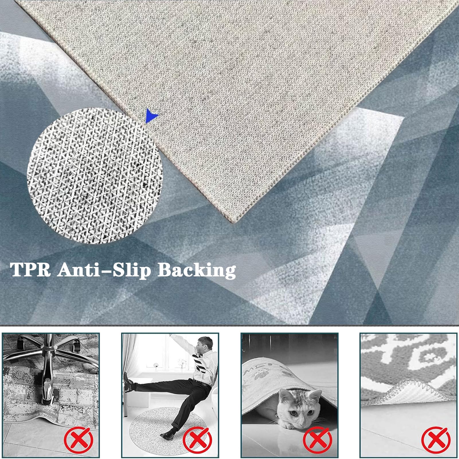 Bürostuhl Unterlage - Gaming Teppich - Bodenschutzmatte Bürostuhl - Gaming Stuhl Unterlage - Bodenschutzmatte für Hartböden 200 x 300 cm - Schreibtischstuhl Unterlage Schutzmatte Bürostuhl